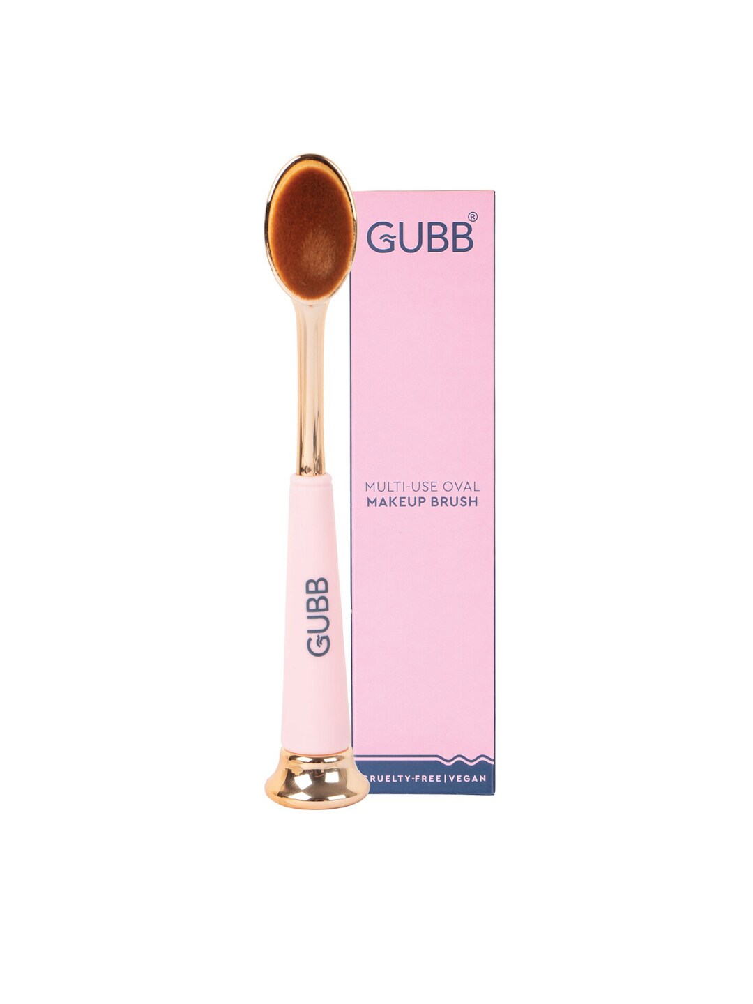 GUBB Pink Multi Use Oval Makeup Foundation Smooth Brush Price in India