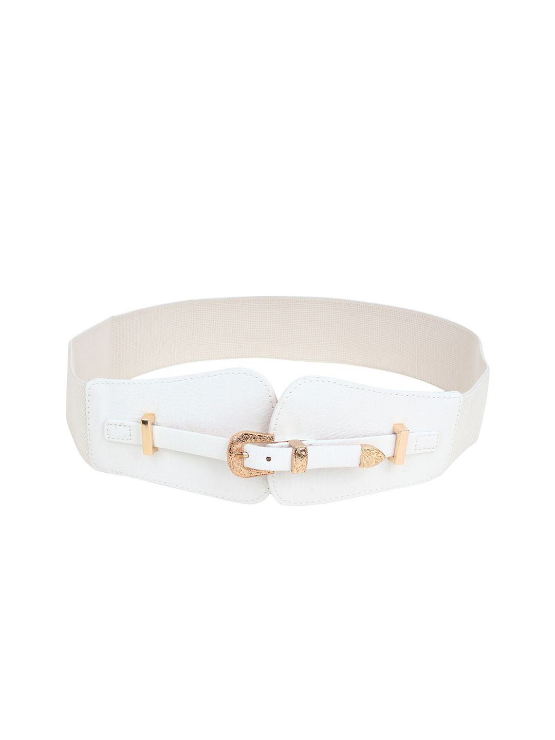 Mali Fionna Women White Wide Belt Price in India