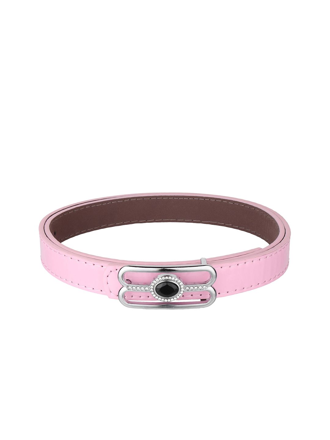 Swiss Design Women Pink PU Slim Belt Price in India