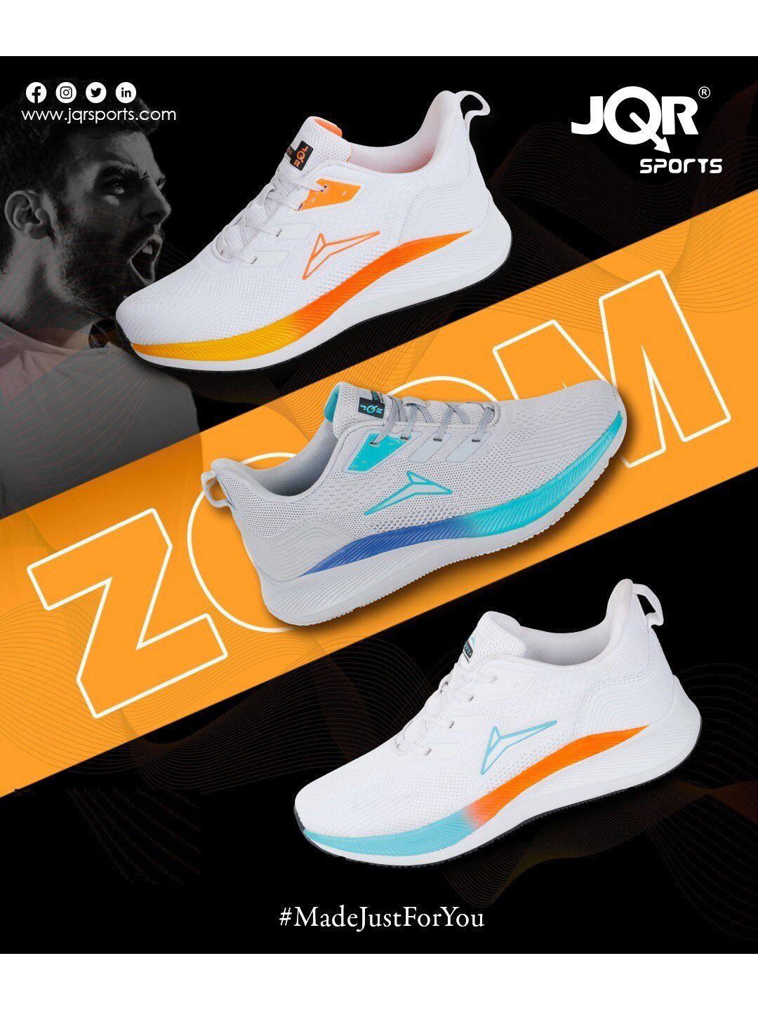 JQR Men Zoom Plus 2 Running Shoes