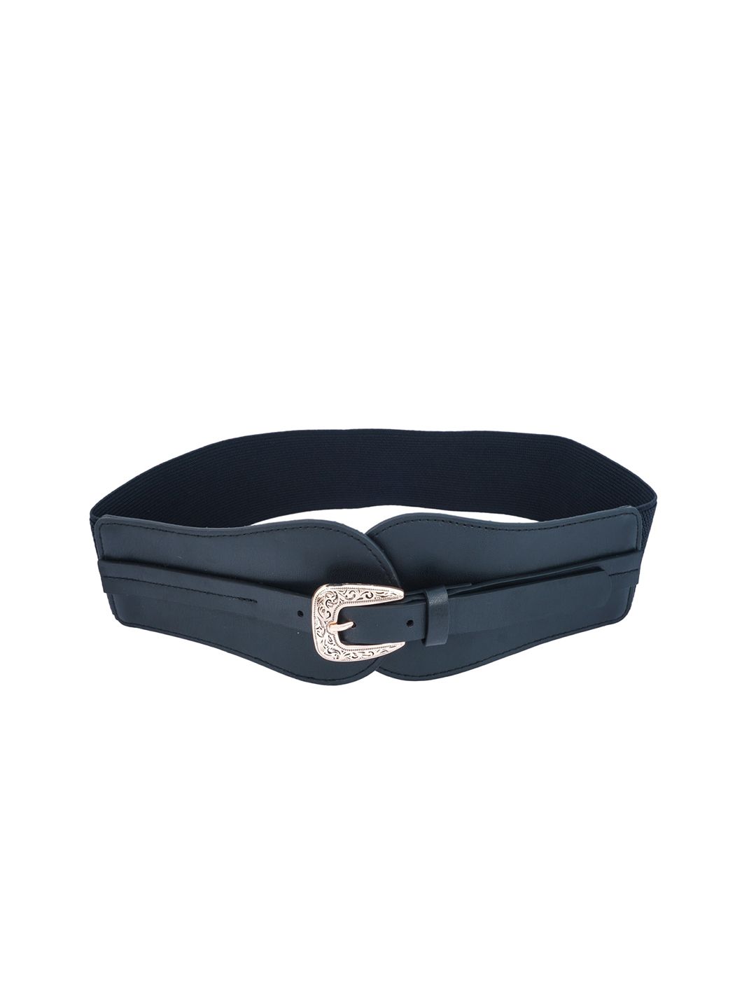 Ferosh Women Black Wide Waist Belt Price in India