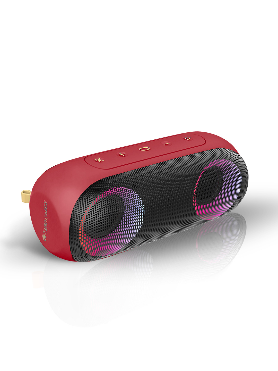 ZEBRONICS Zeb-Music Bomb X Wireless 20W Portable Speaker with IPX7 Waterproof - Red Price in India