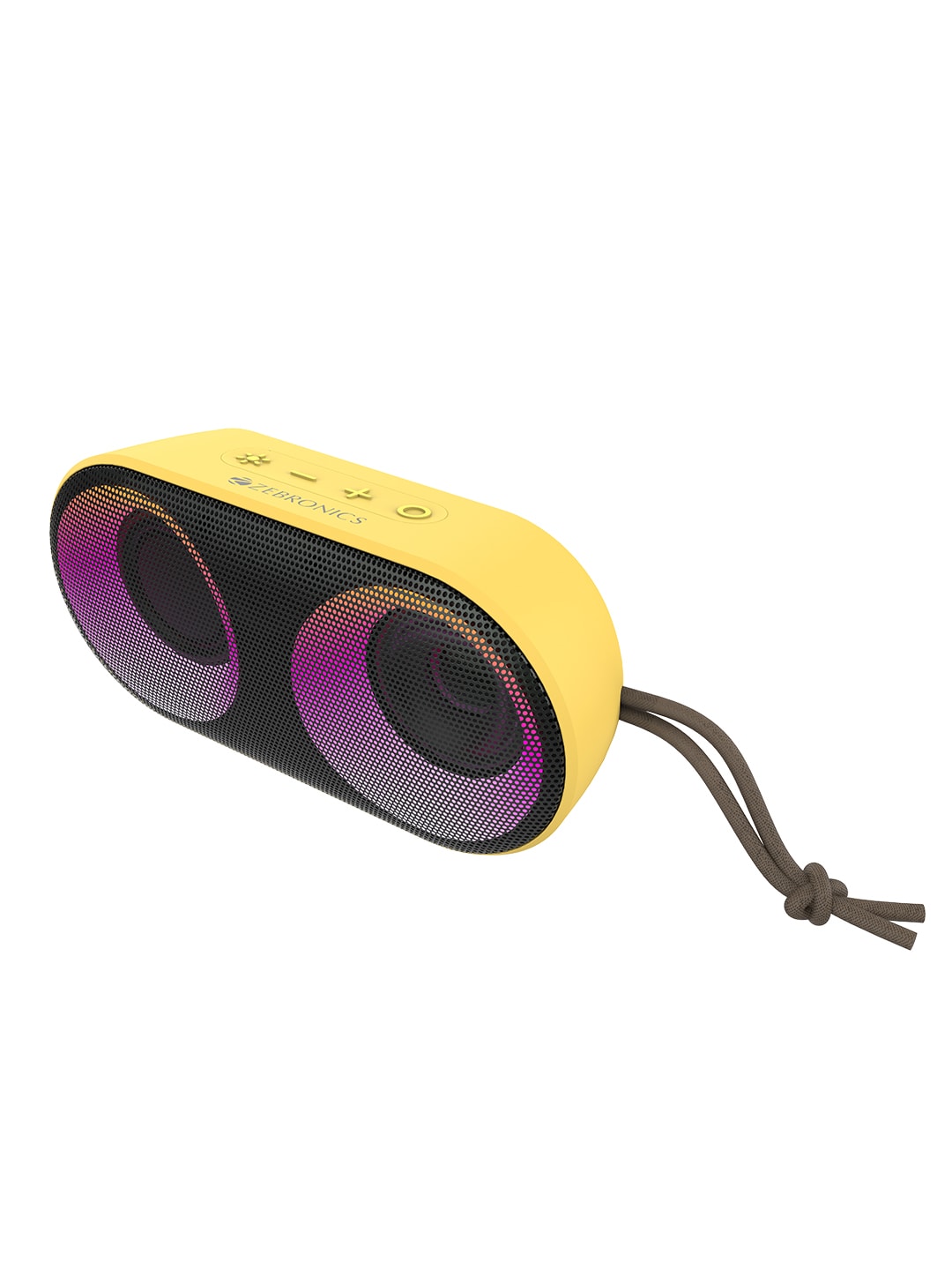 ZEBRONICS ZEB-MUSIC BOMB X MINI Bluetooth 5.0 speaker with IPX5 Waterproof - Yellow Price in India