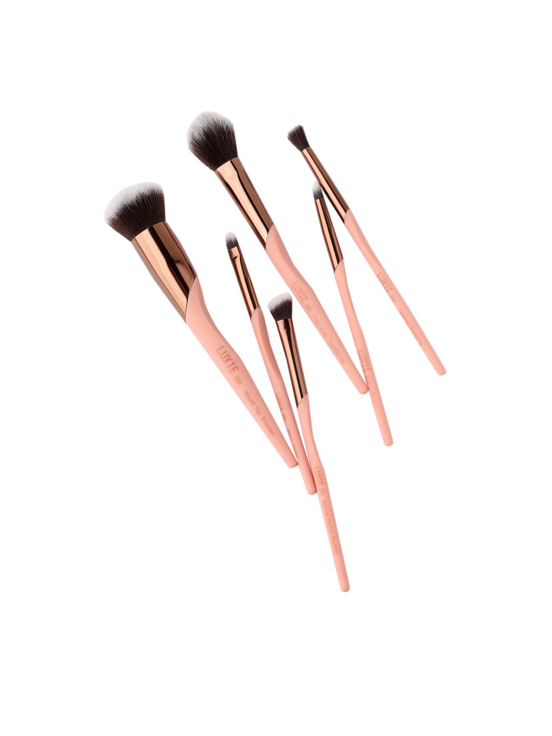 LUXIE Set of 6 Rose Gold Limited Edition Prestige Essentials Makeup Brushes Price in India