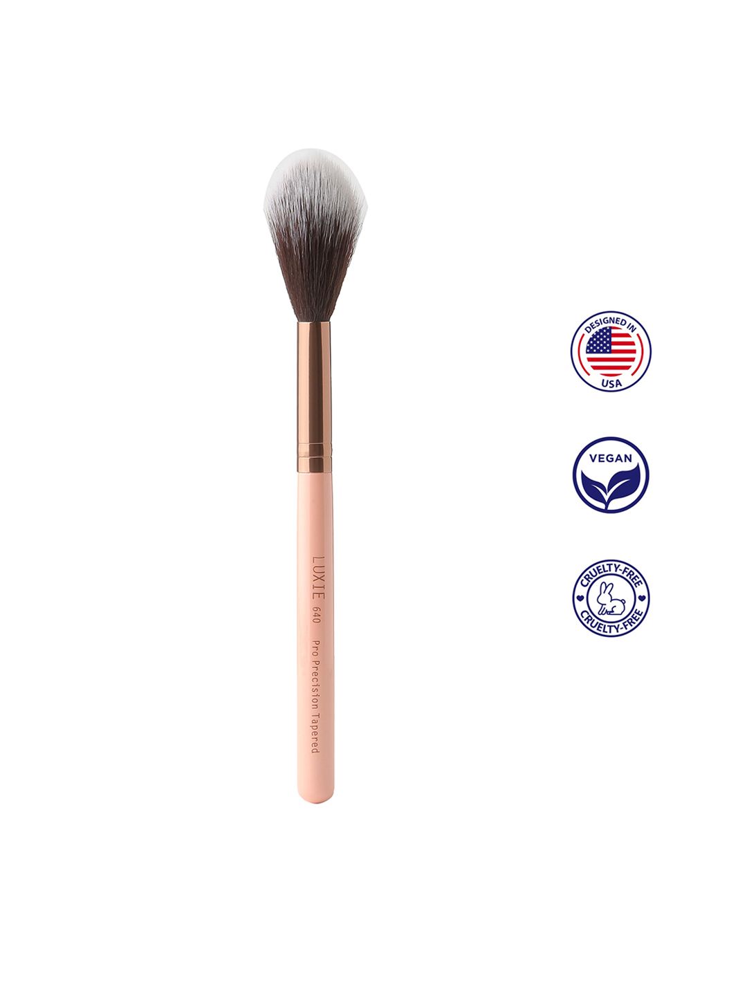 LUXIE Pro Precision Tapered Brush - 640 Rose Gold Price in India