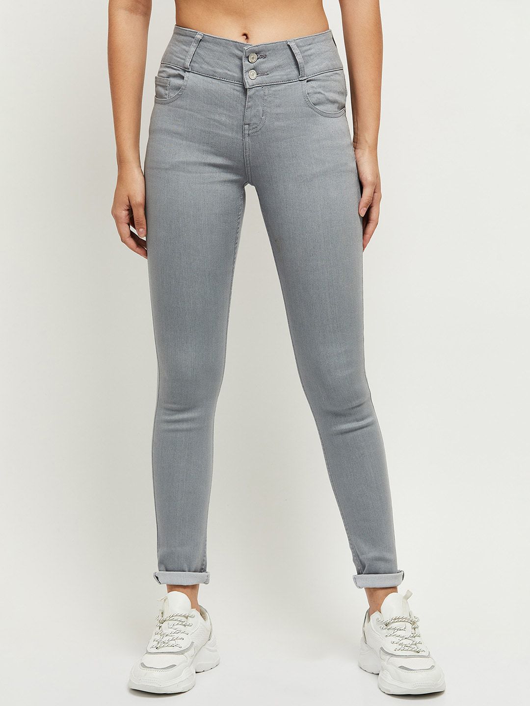 max Women Grey Jeans Price in India