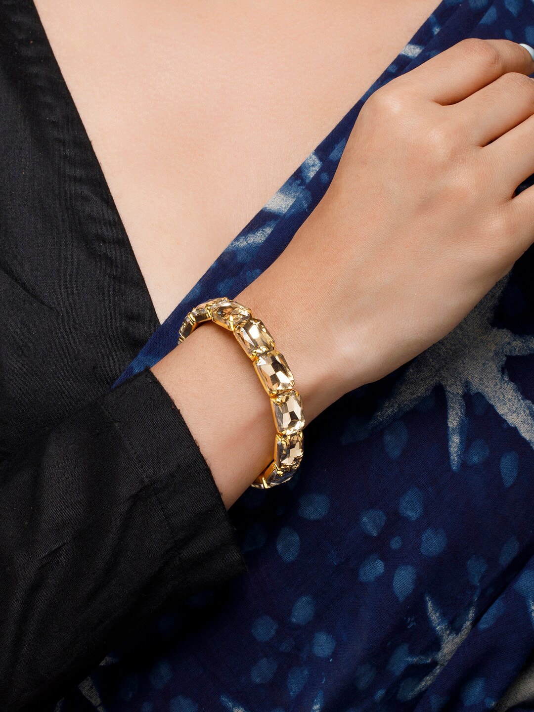 Anouk Women Gold-Plated Bangle-Style Bracelet Price in India