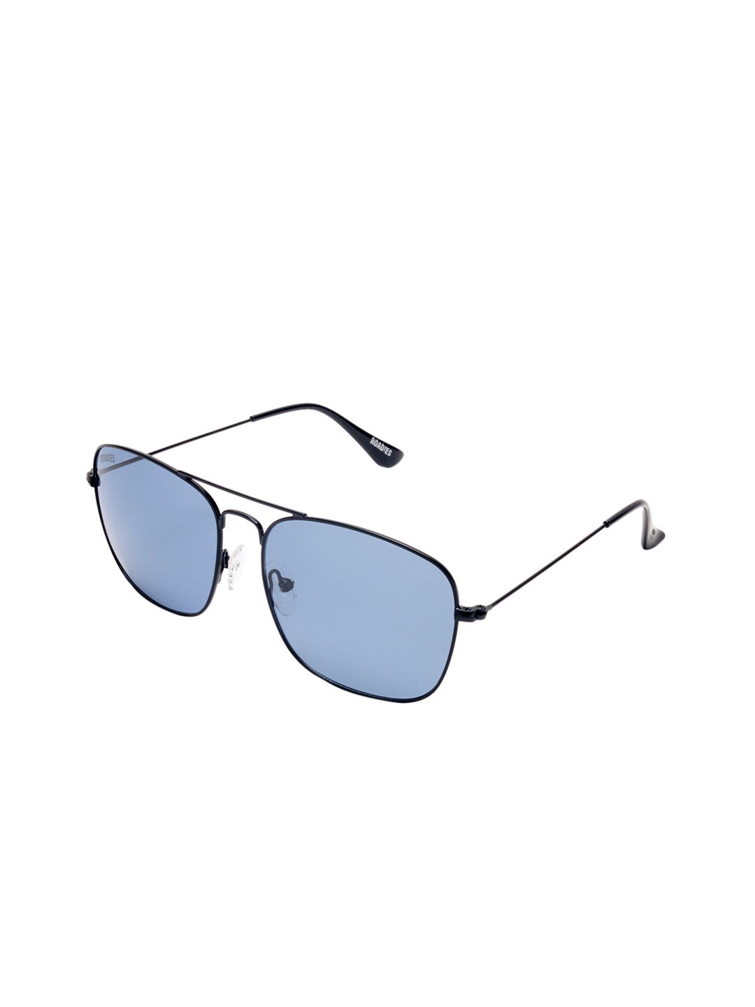 Roadies Unisex Blue Lens & Black Square Sunglasses with Polarised Lens