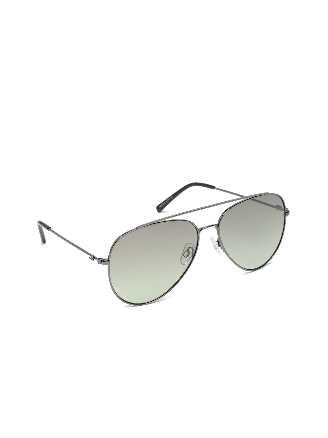 Tommy Hilfiger Unisex Green Lens Aviator Sunglasses with UV Protected Lens - 847 C5 S Price in India