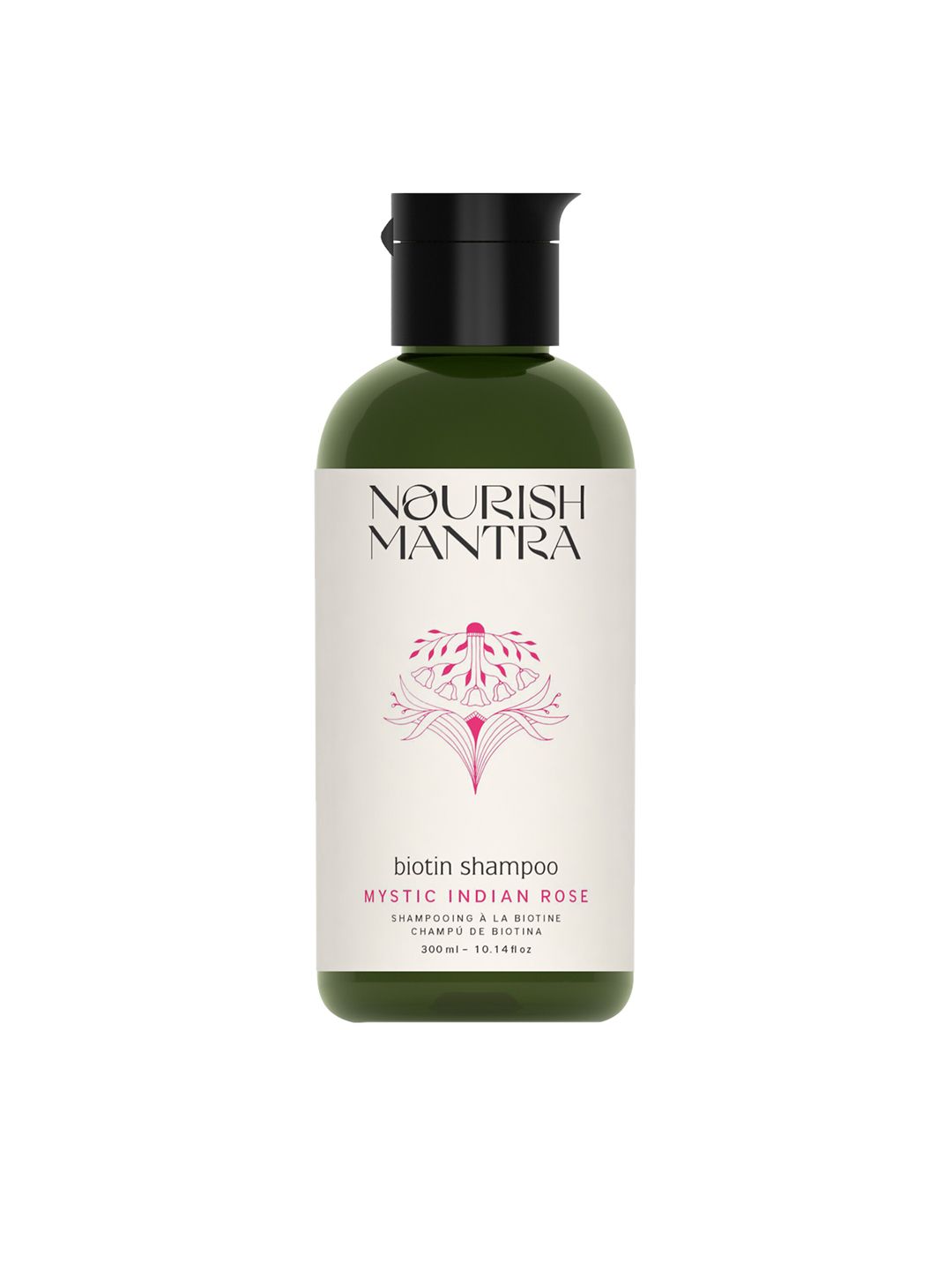 Nourish Mantra Mystic Indian Rose Geranium Oil Biotin Shampoo - 300 ml Price in India