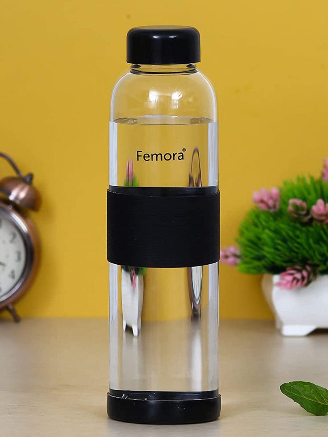 Femora Transparent Set of 2 Glass Bottles 1L Price in India