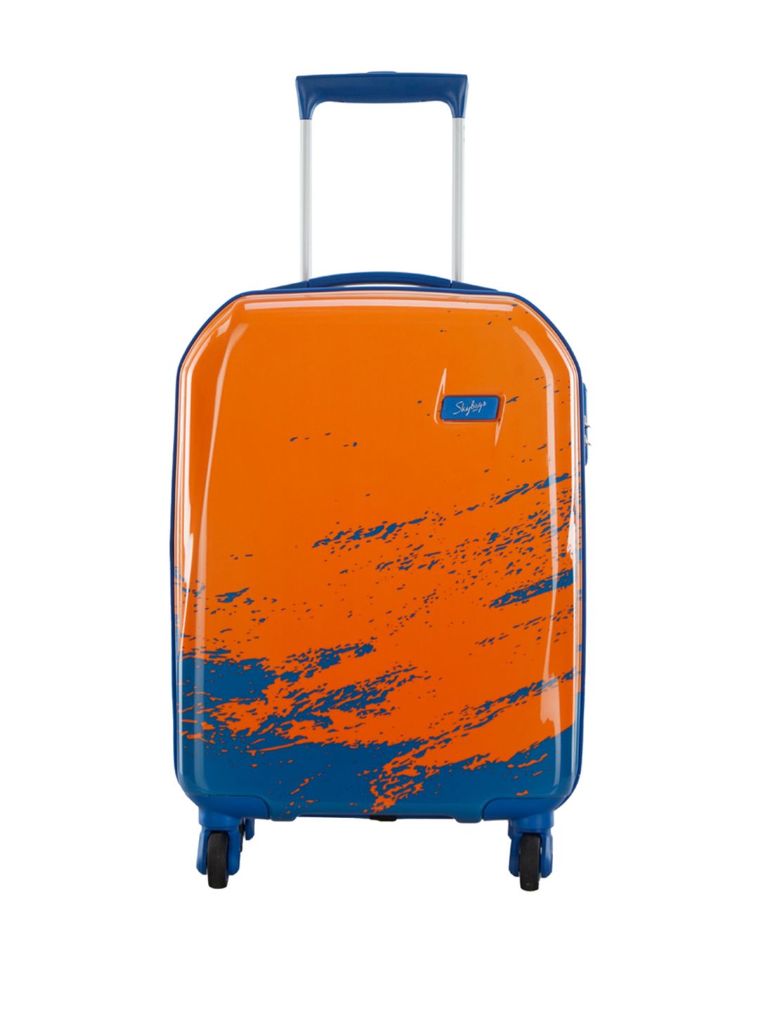 Skybags Orange & Blue Horizon 55 360 Cabin Trolley Suitcase Price in India
