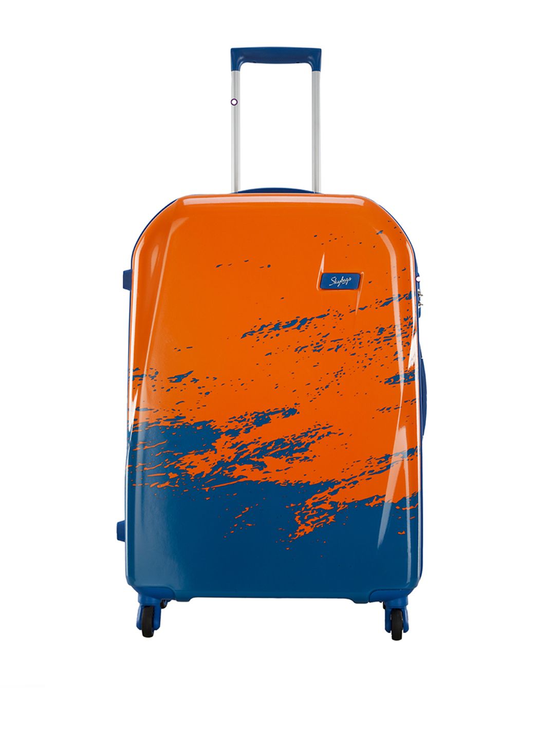 Skybags Orange & Blue Horizon 75 360 Large Trolley Suitcase Price in India