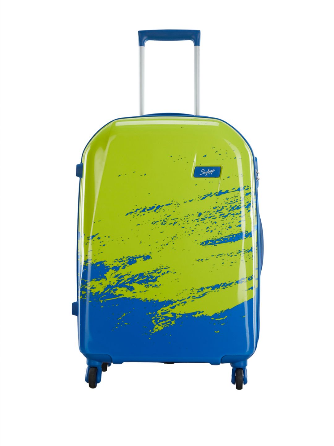 Skybags Yellow & Blue Horizon 67 360 Medium Trolley Suitcase Price in India