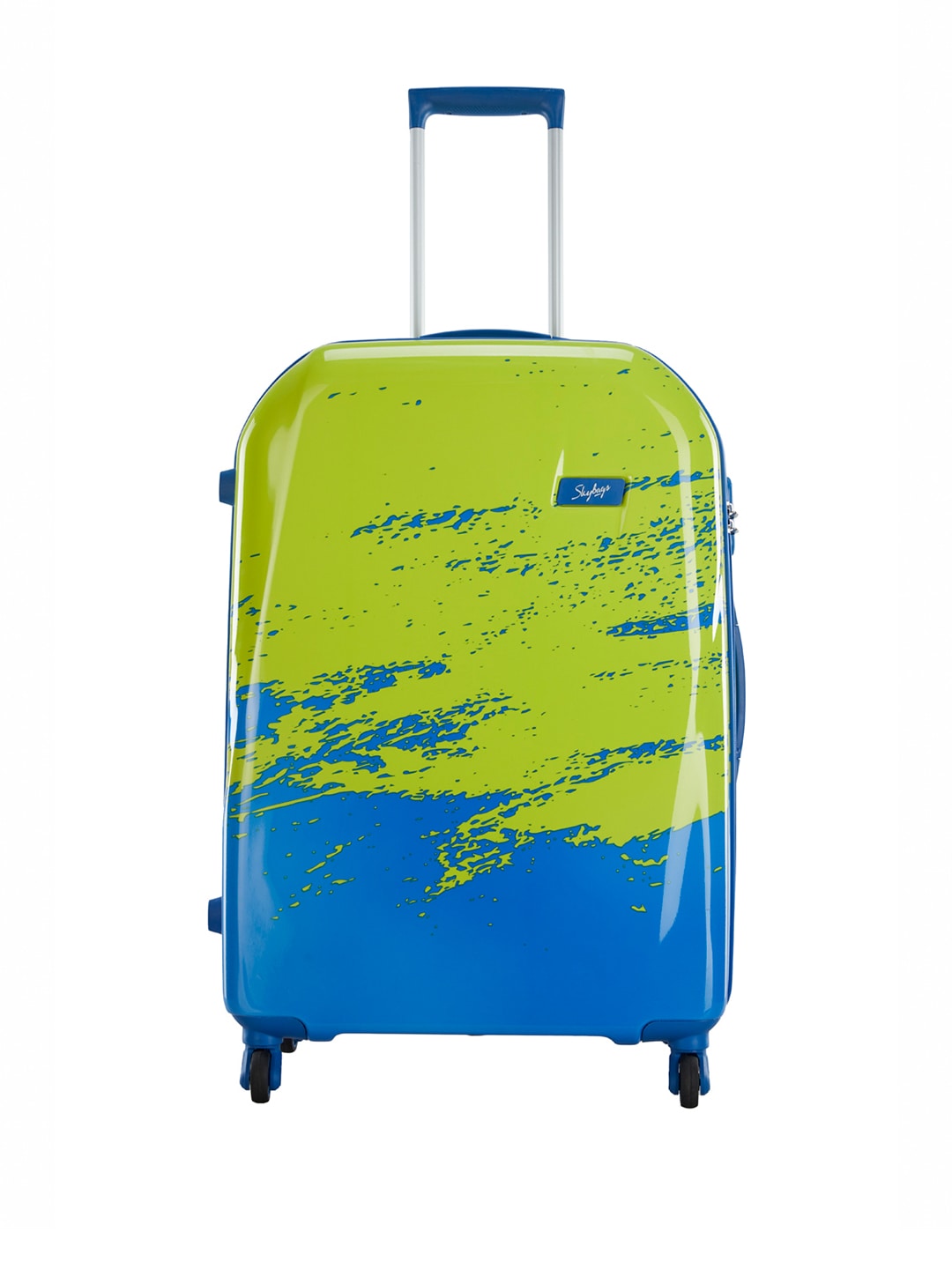 Skybags Green & Blue Horizon 75 360 Large Trolley Suitcase Price in India