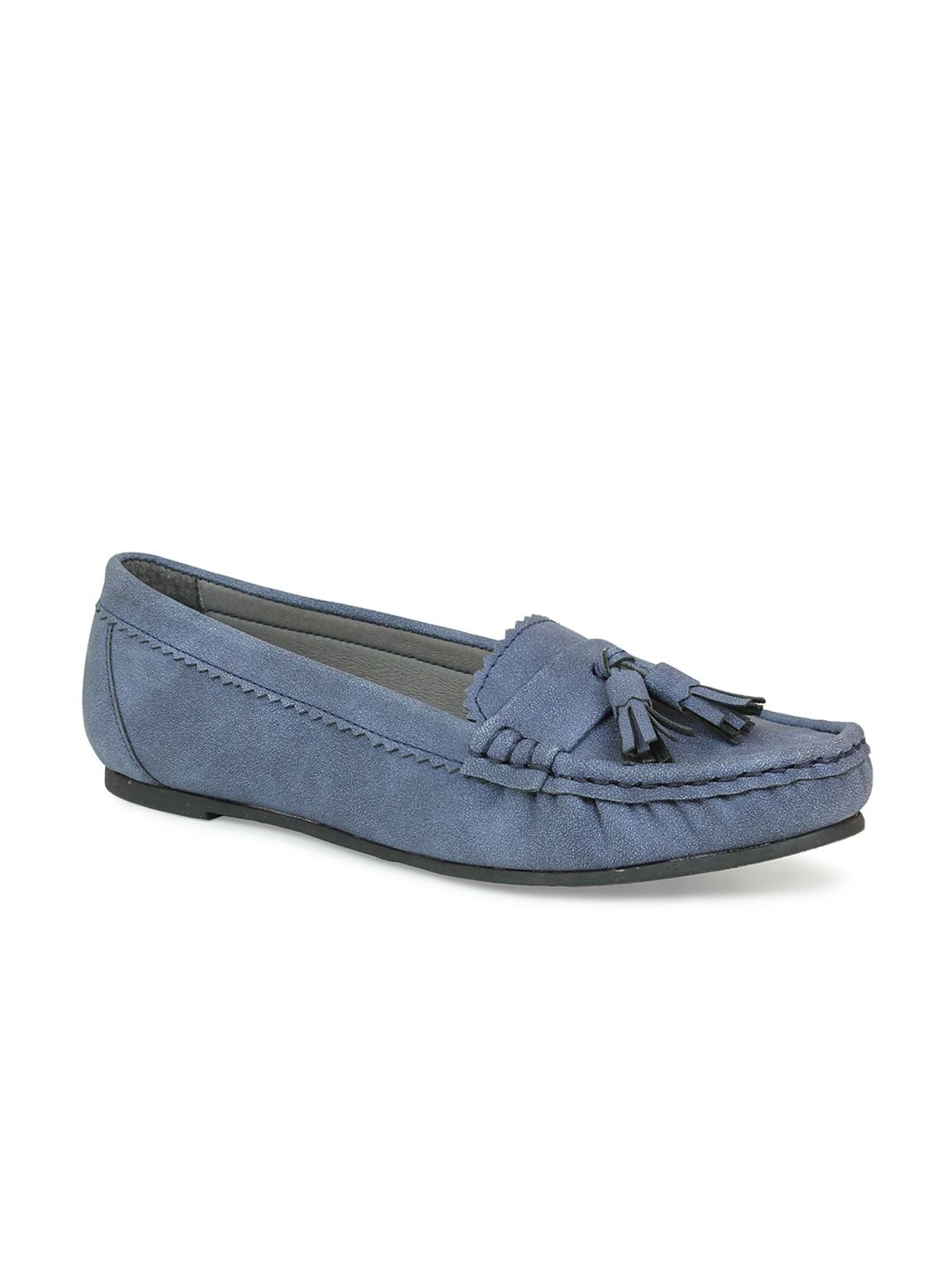 DESIGN CREW Women Blue Loafers Price in India