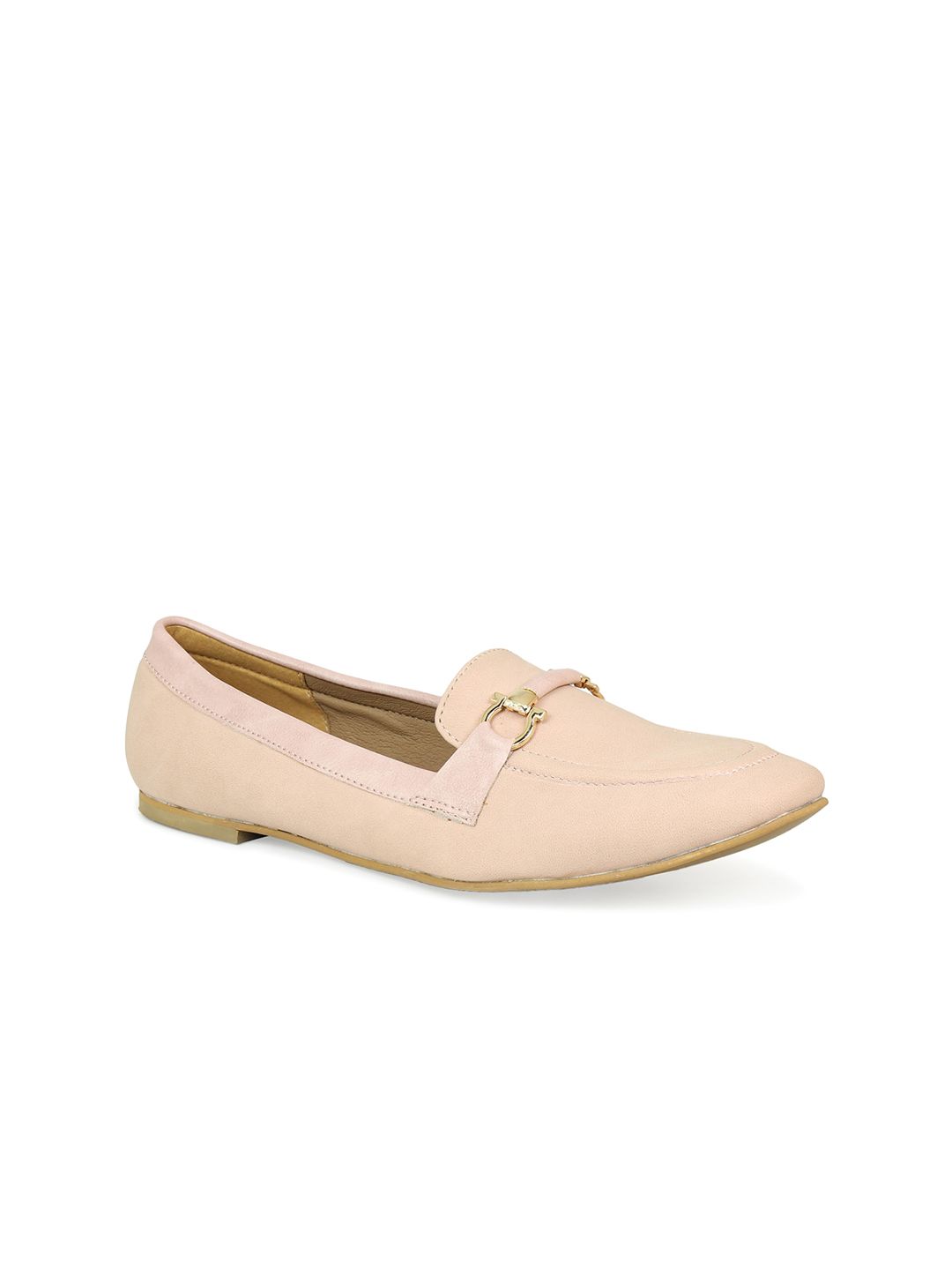 DESIGN CREW Women Pink Loafers Price in India