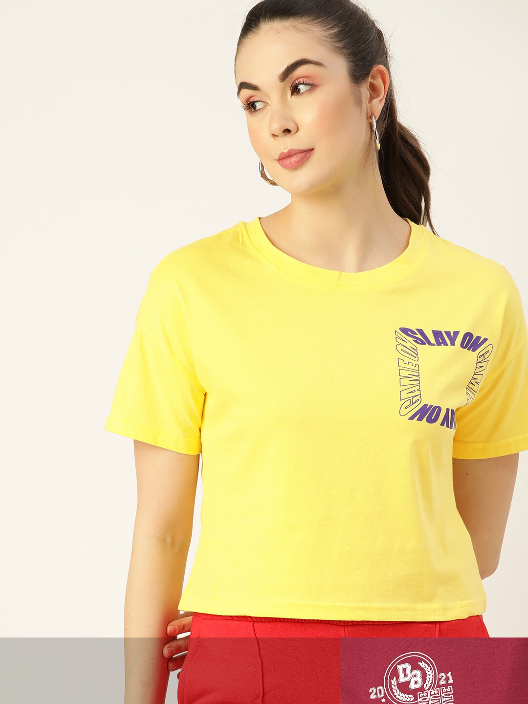 DressBerry Women Pack of 2 T-shirts Price in India
