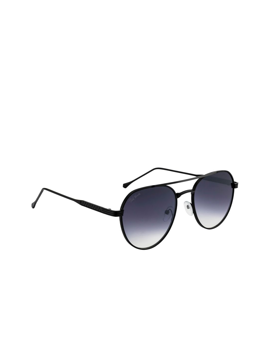 Ted Smith Unisex Purple Lens & Black Aviator Sunglasses with UV Protected Lens BAMB_C4 Price in India