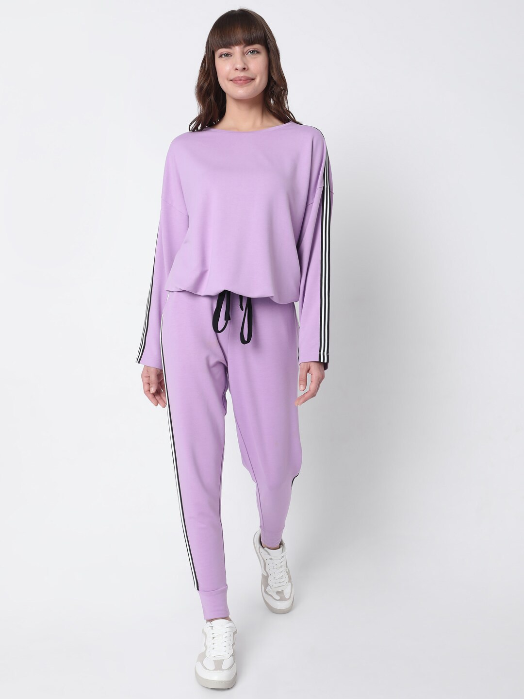 Vero Moda Women Purple Sweatshirt Price in India