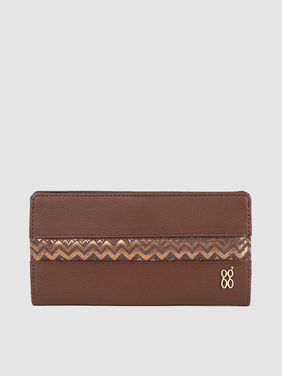 Baggit Women Brown Solid Two Fold Wallet Price in India