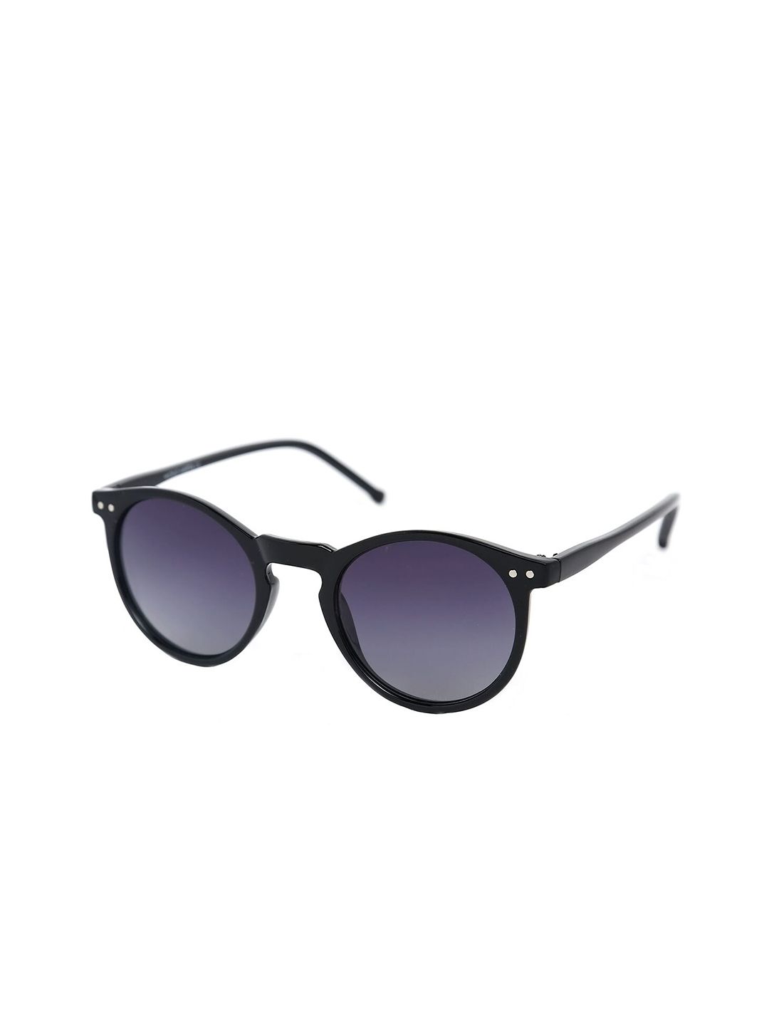 Micelo Martin Women Grey Lens & Black Round Sunglasses with UV Protected Lens MM2004 C4