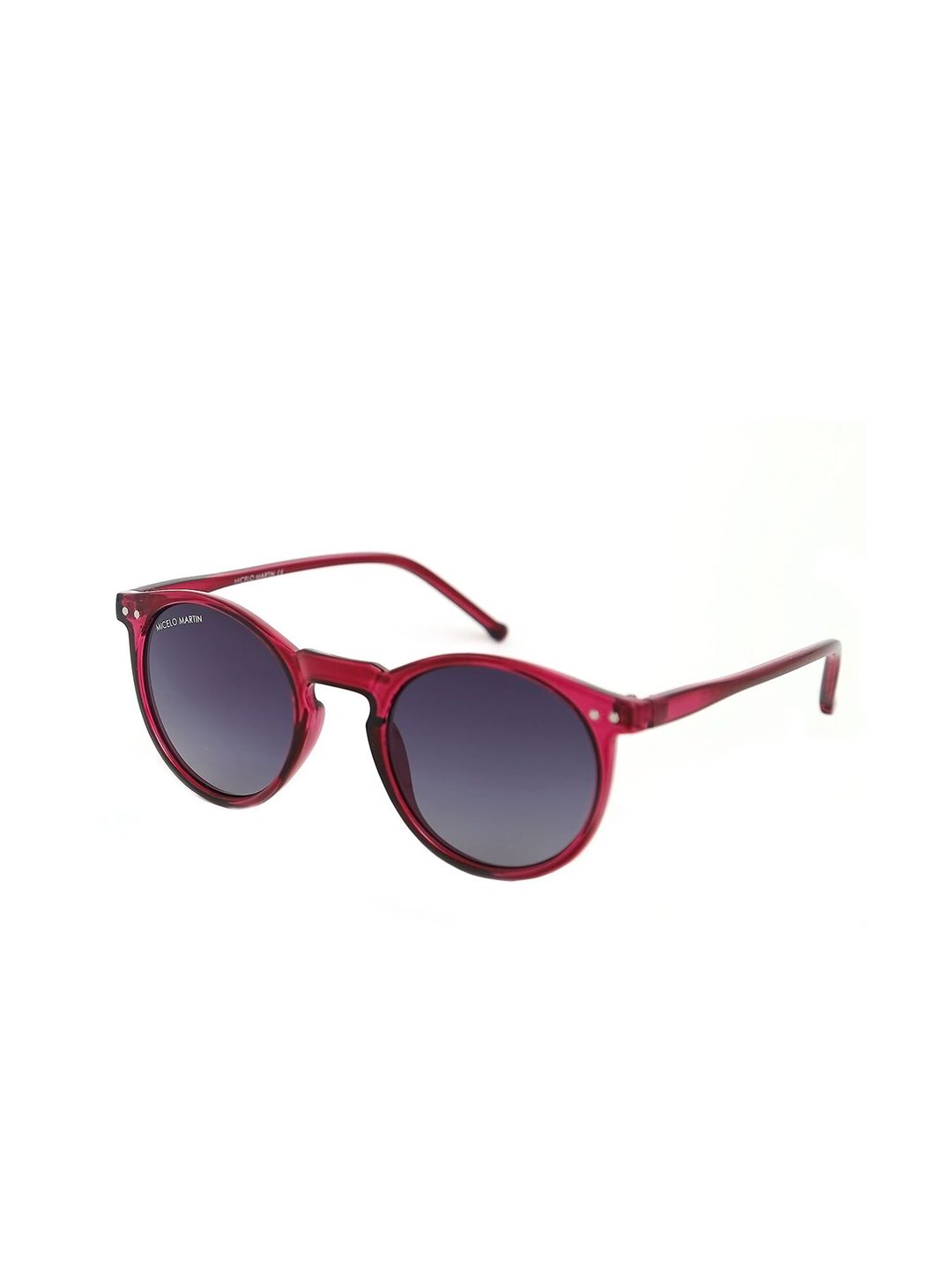 Micelo Martin Women Grey Lens & Purple Round Sunglasses with UV Protected Lens MM2004 C3