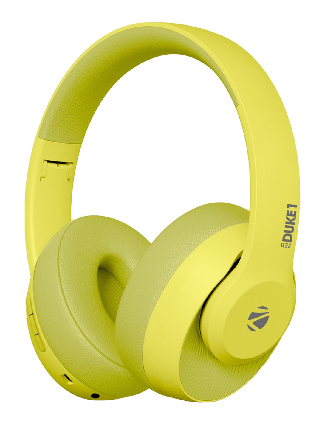 ZEBRONICS Zeb-DUKE1 Wireless Over The Ear Headphone with Voice Assistant - Lime Green Price in India