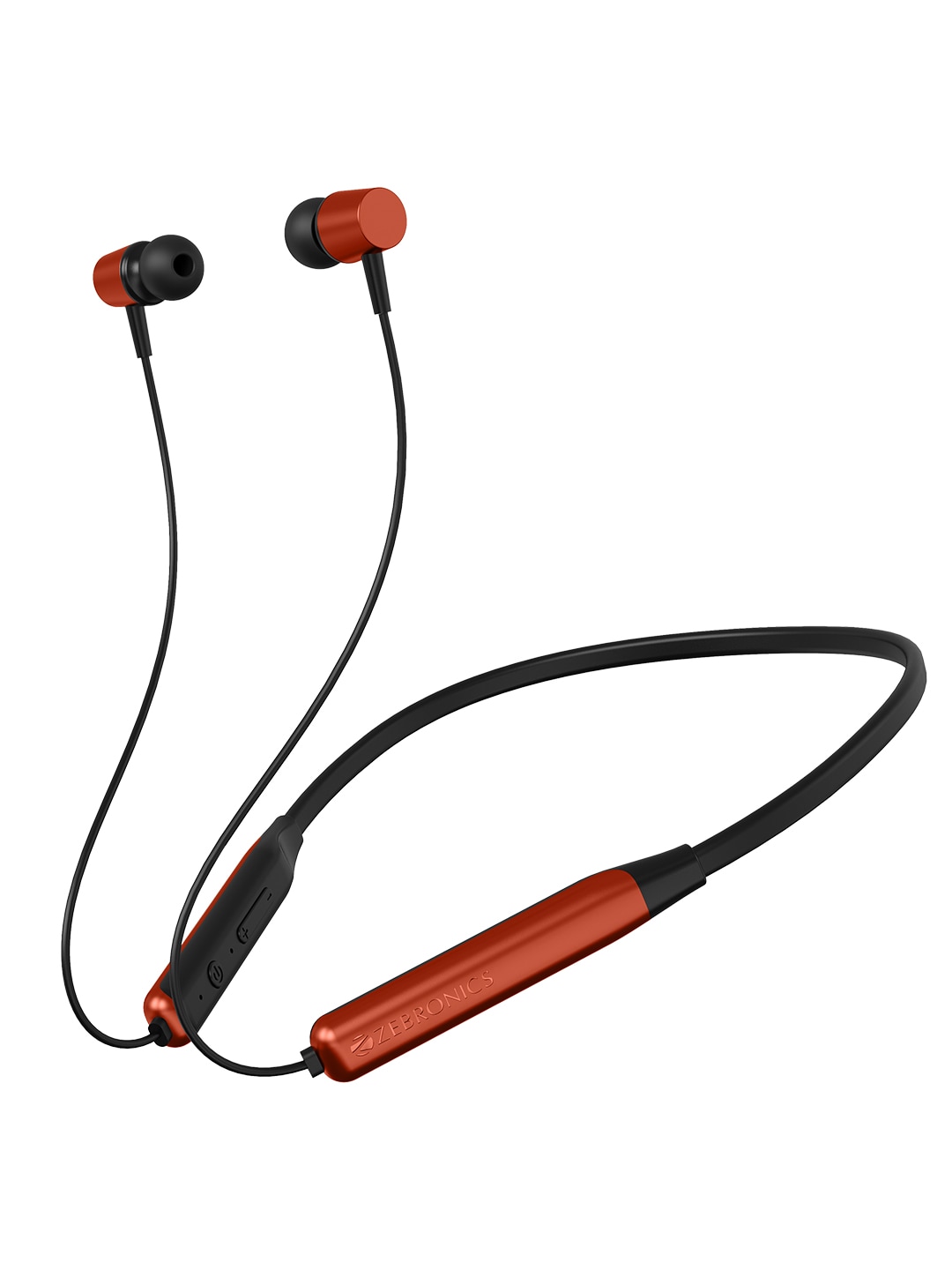 ZEBRONICS Zeb Evolve Wireless Bluetooth in Ear Neckband Earphone with Mic - Orange Price in India