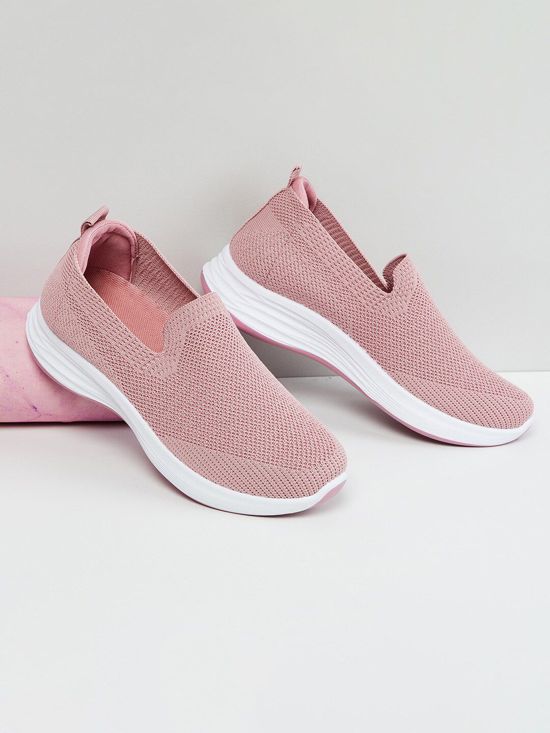 max Women Pink Running Non-Marking Shoes Price in India