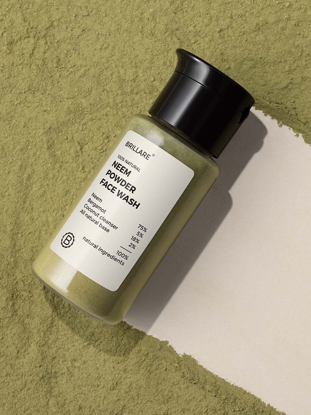 BRILLARE Neem Powder Sustainable Face Wash for Acne Prone Skin - 15 g