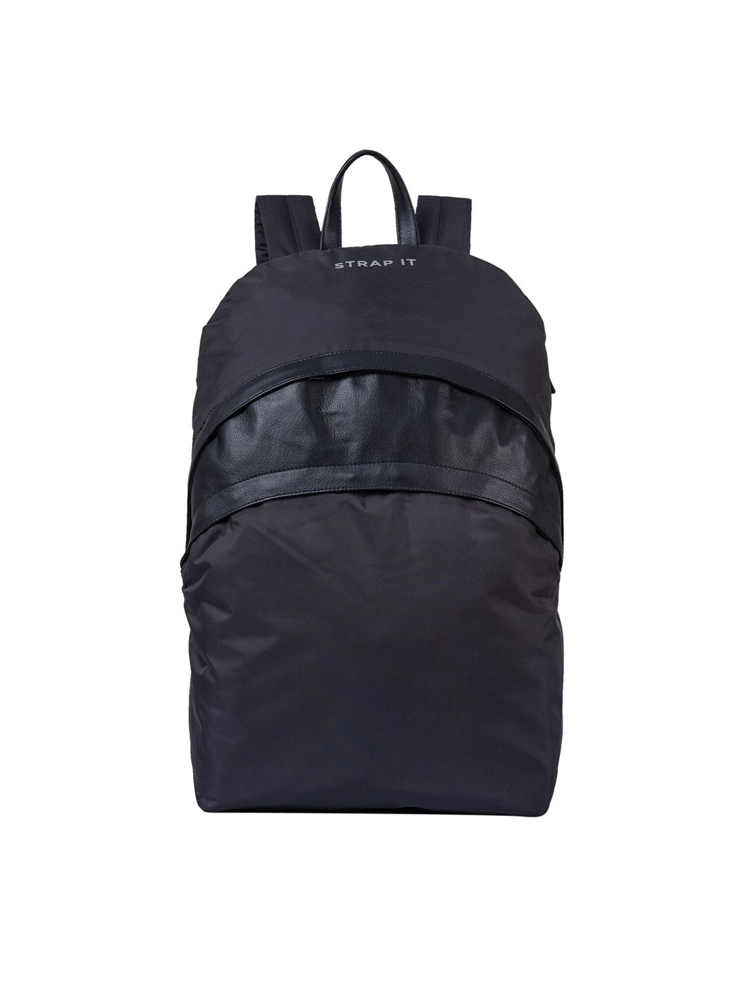 STRAP IT Unisex Black Water Resistant 15 Inch Laptop Backpack Price in India