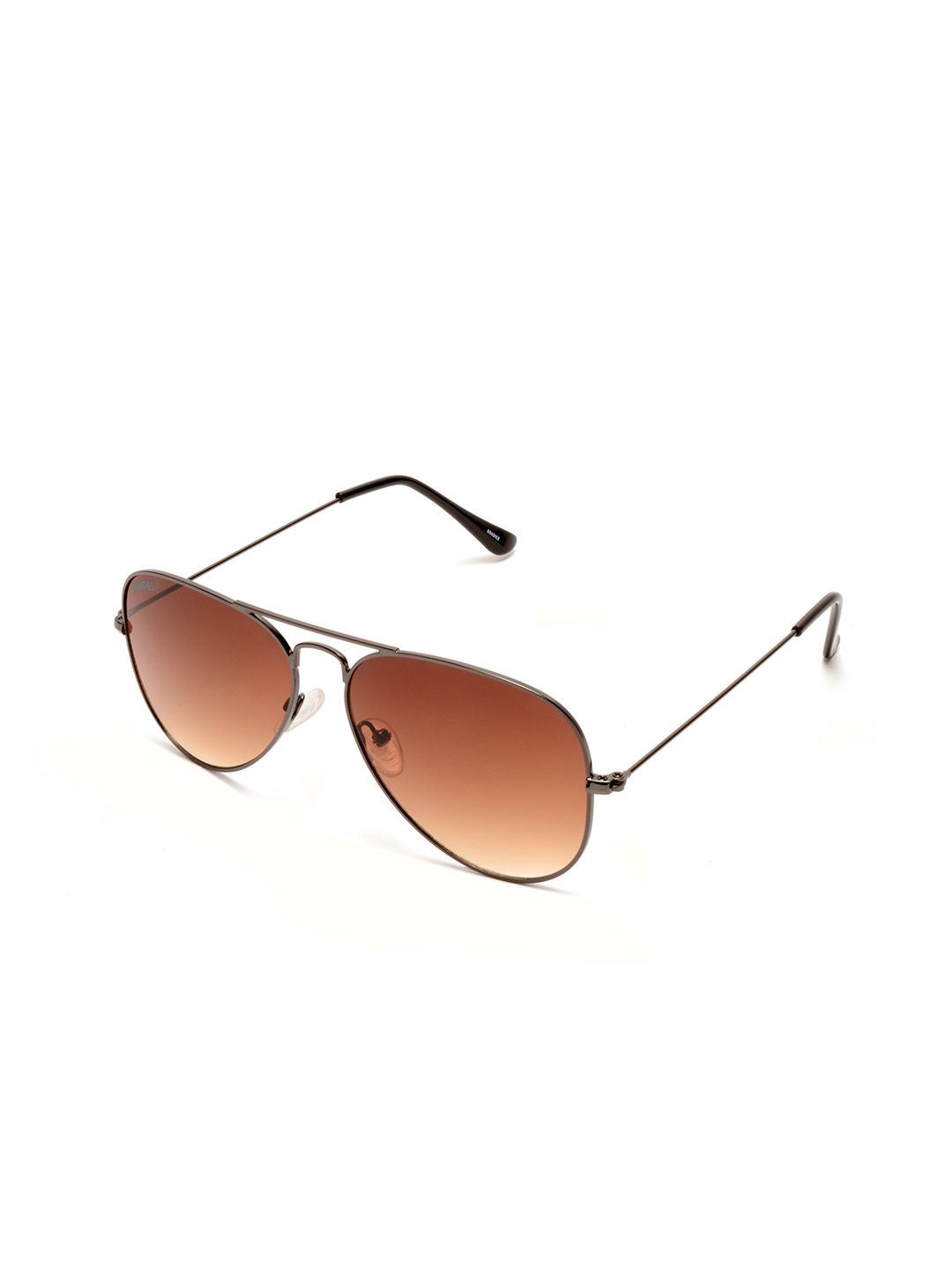 Roadies Unisex Brown Lens & Gunmetal-Toned UV Protected Aviator Sunglasses RD-201-C6 Price in India