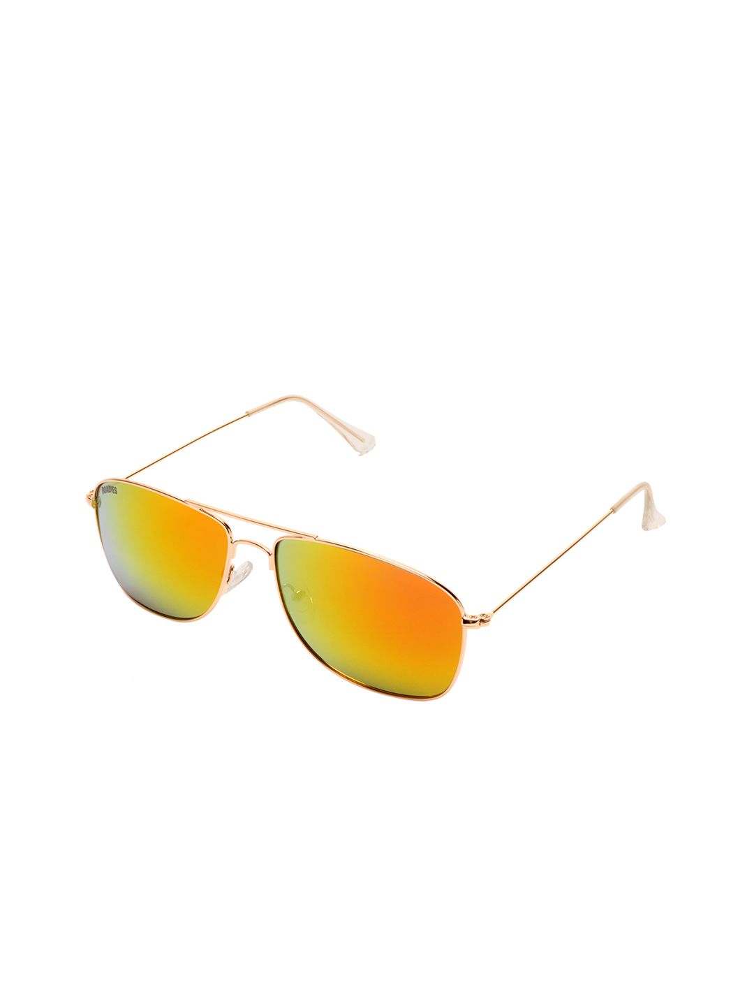 Roadies Unisex Yellow Lens & Gold-Toned Sunglasses with UV Protected Lens RD-205-C3