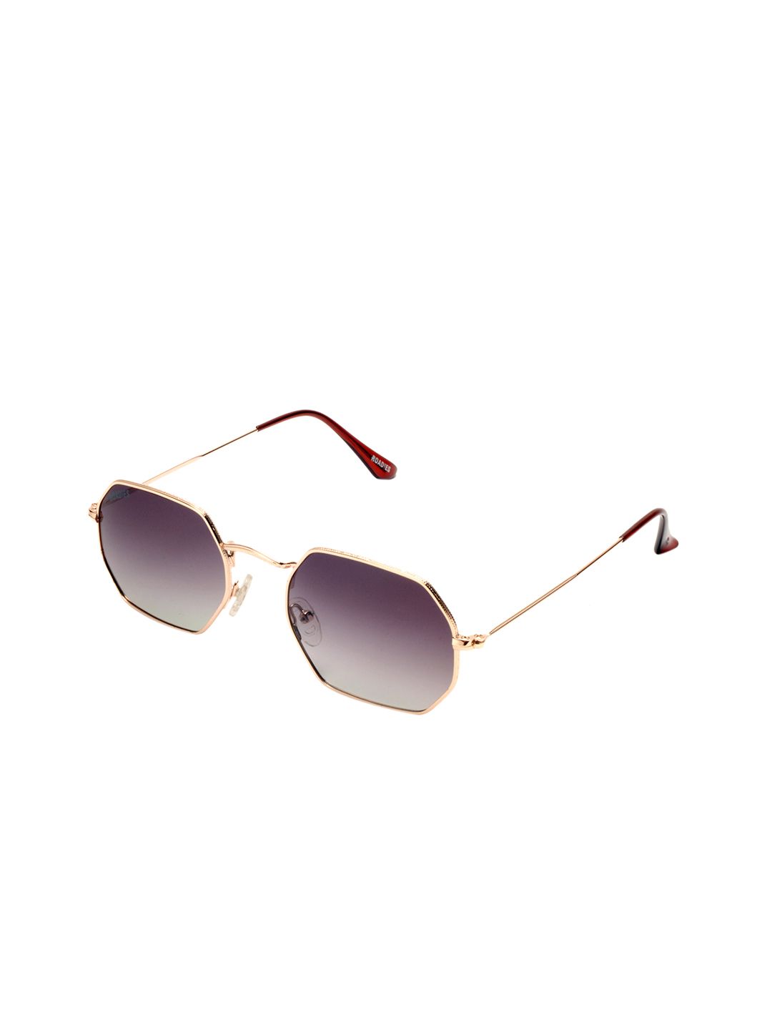 Roadies Unisex Brown Lens & Gold-Toned Sunglasses with Polarised Lens RD-106-C5