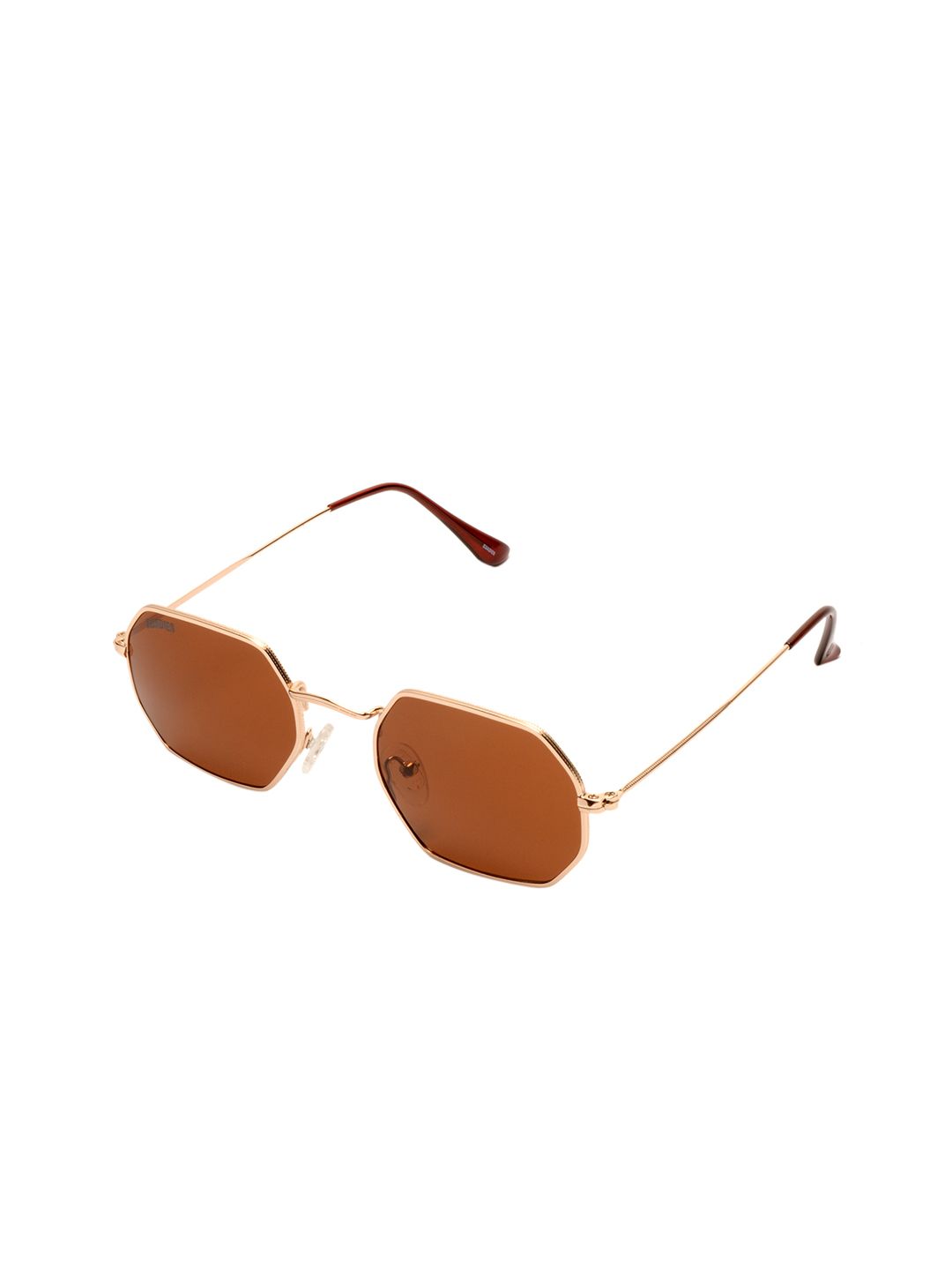 Roadies Unisex Brown Lens & Gold Other Sunglasses with UV Protected Lens