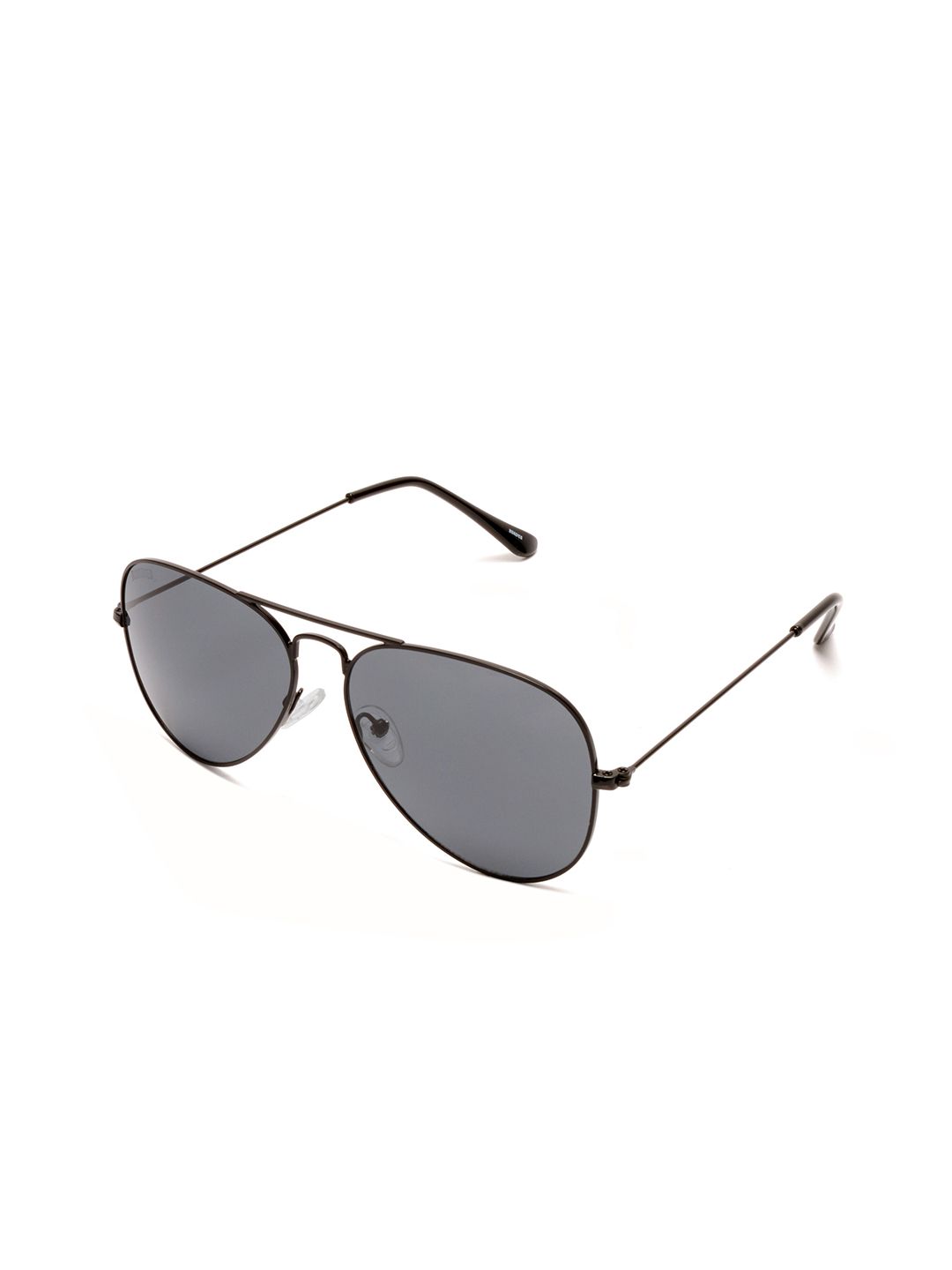 Roadies Unisex Black Lens & Black Aviator Sunglasses with UV Protected Lens RD-201-C8 Price in India