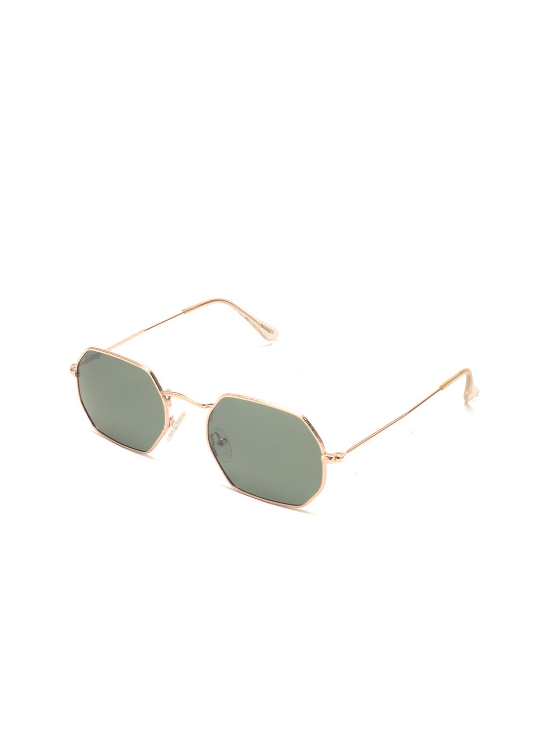 Roadies Unisex Green Lens & Gold Other Sunglasses with Polarised Lens