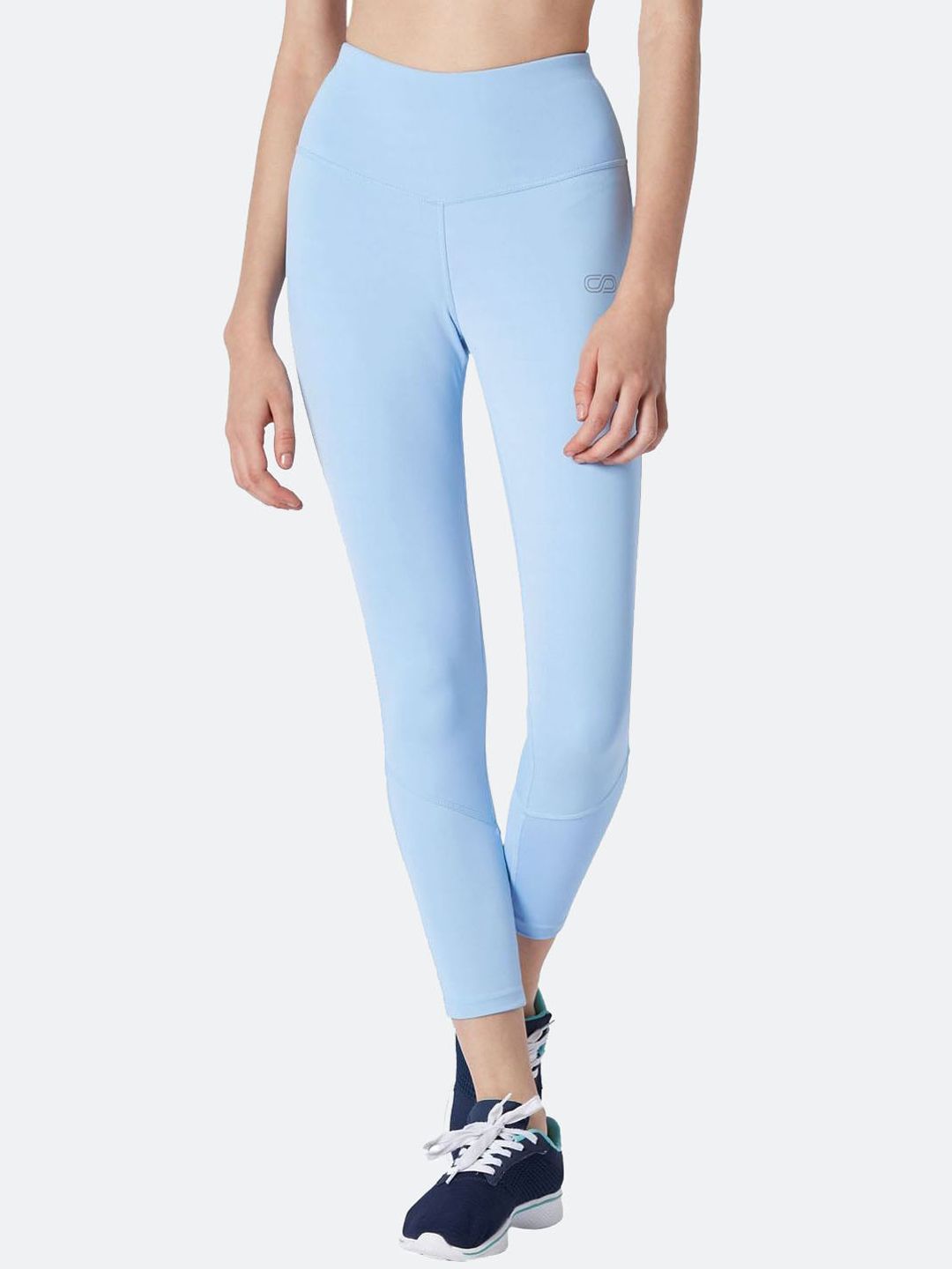 Silvertraq Women Blue Ath Perform 7/8 High Waist Tights Price in India