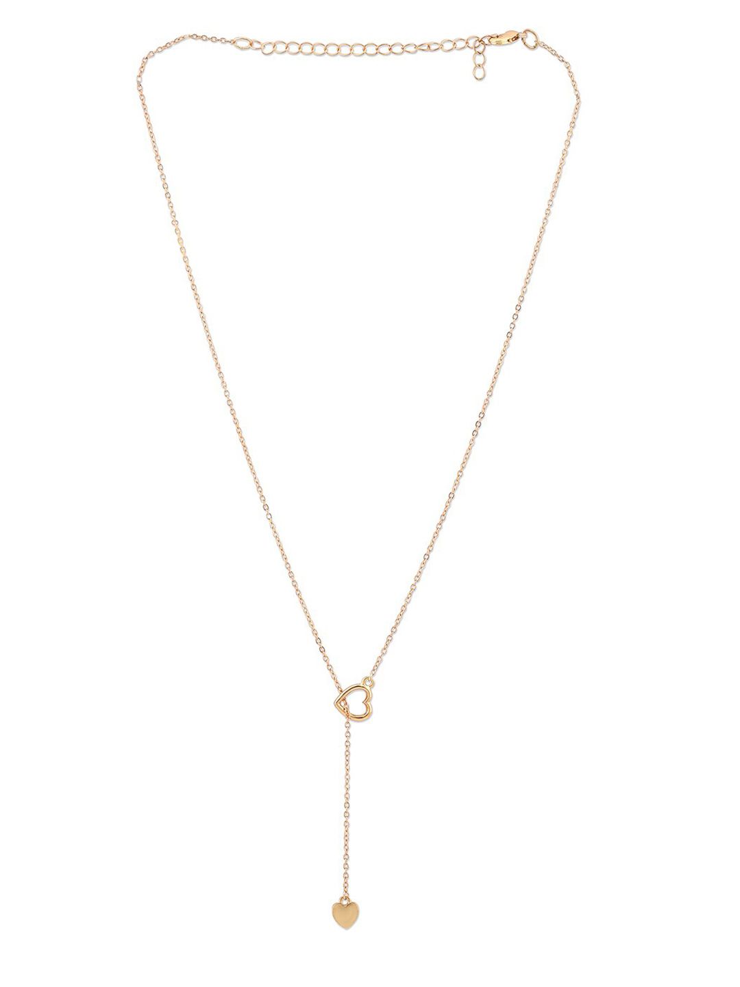 Lilly & sparkle Gold-Toned Gold-Plated Layered Necklace Price in India