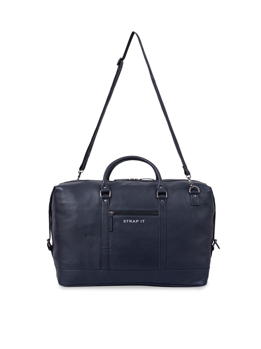 STRAP IT  Blue Solid Large Duffel Bag Price in India