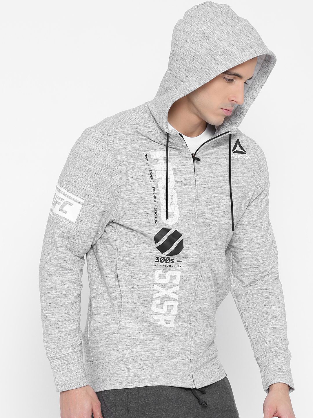 reebok ufc zip up hoodie