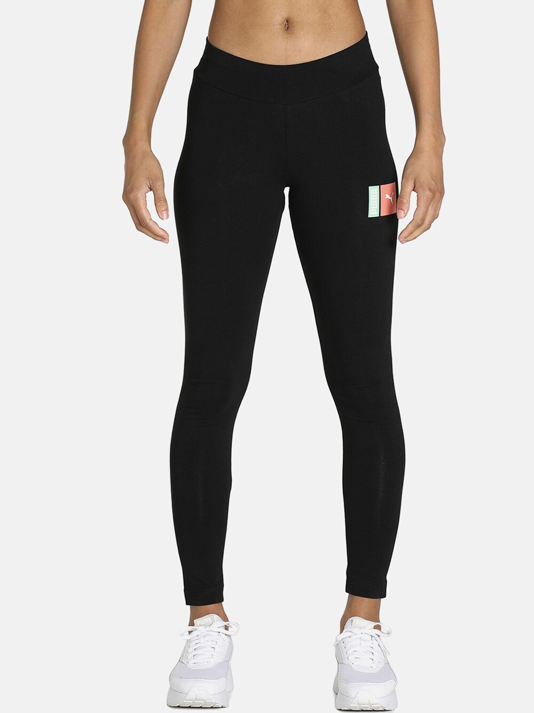 Puma Women Black Box Graphic Tights Price in India