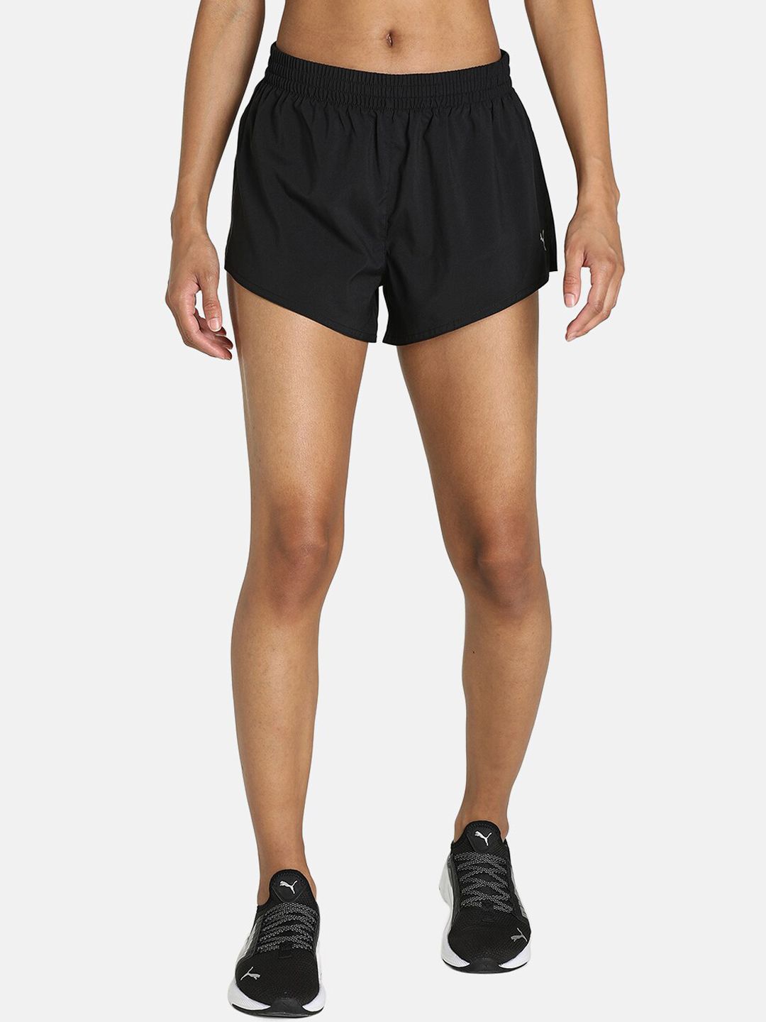 Puma Women Black Slim Fit dryCELL Technology Running Sports Shorts Price in India