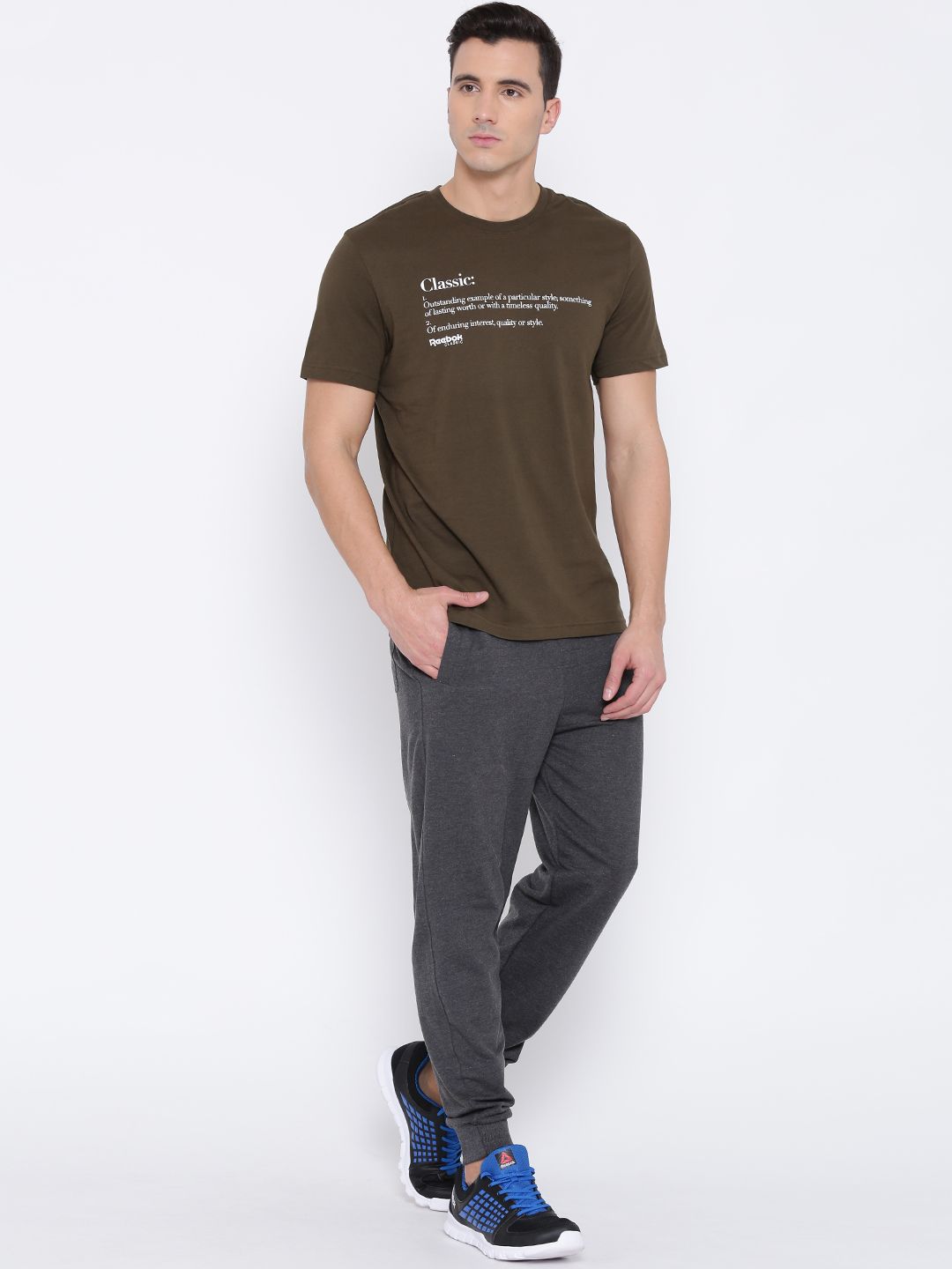 reebok classic t shirt homme or