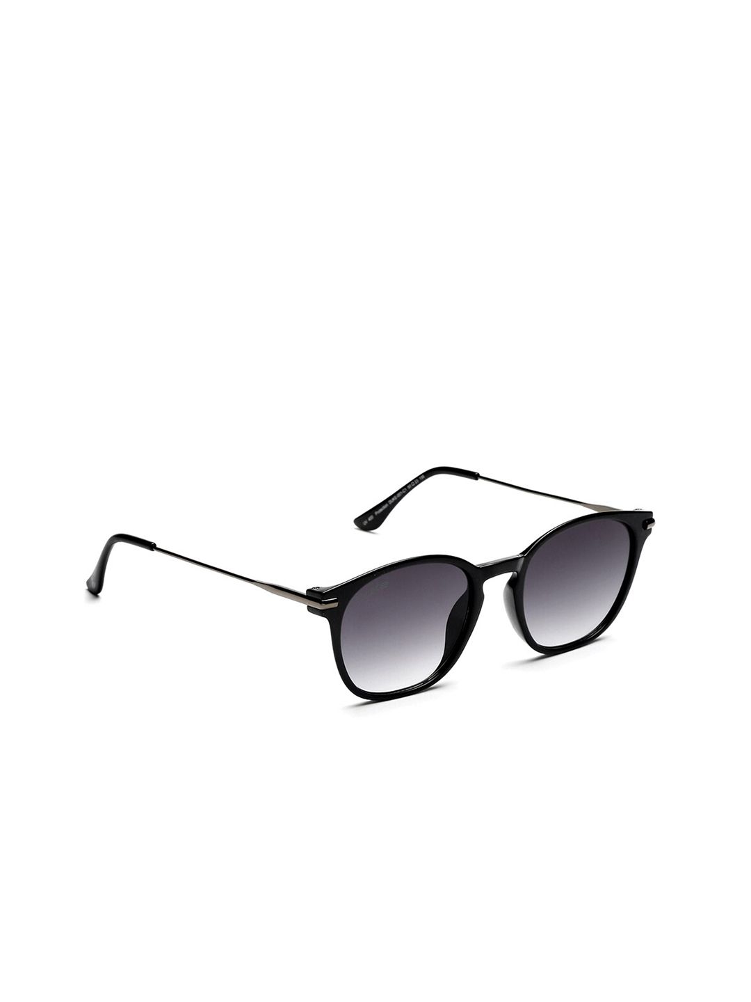 Duke Unisex Grey Lens & Black Oval Sunglasses with UV Protected Lens DUKE-001-C1 Price in India