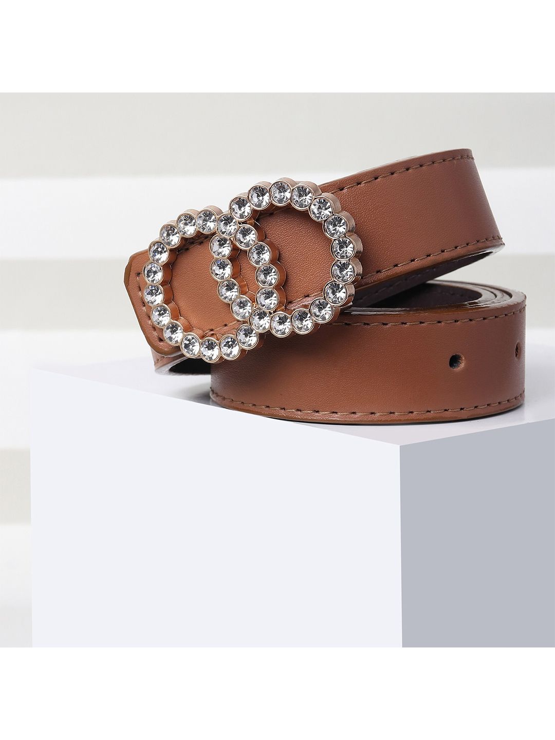 Kastner Women Brown Solid Belt Price in India