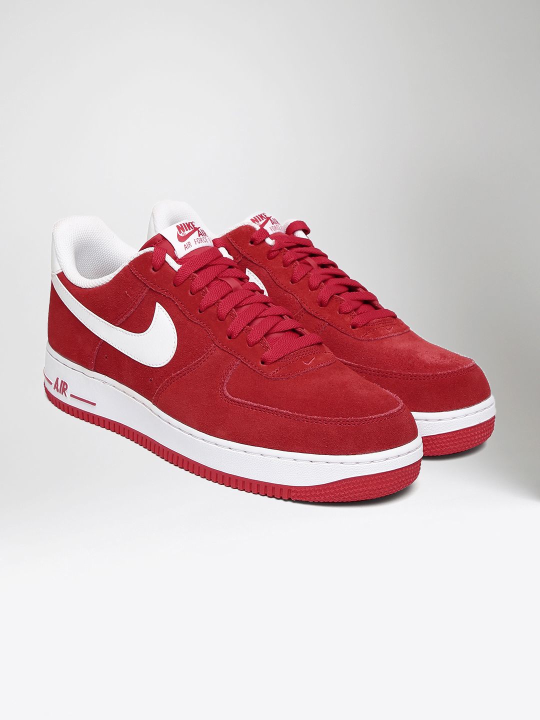 af1 red suede