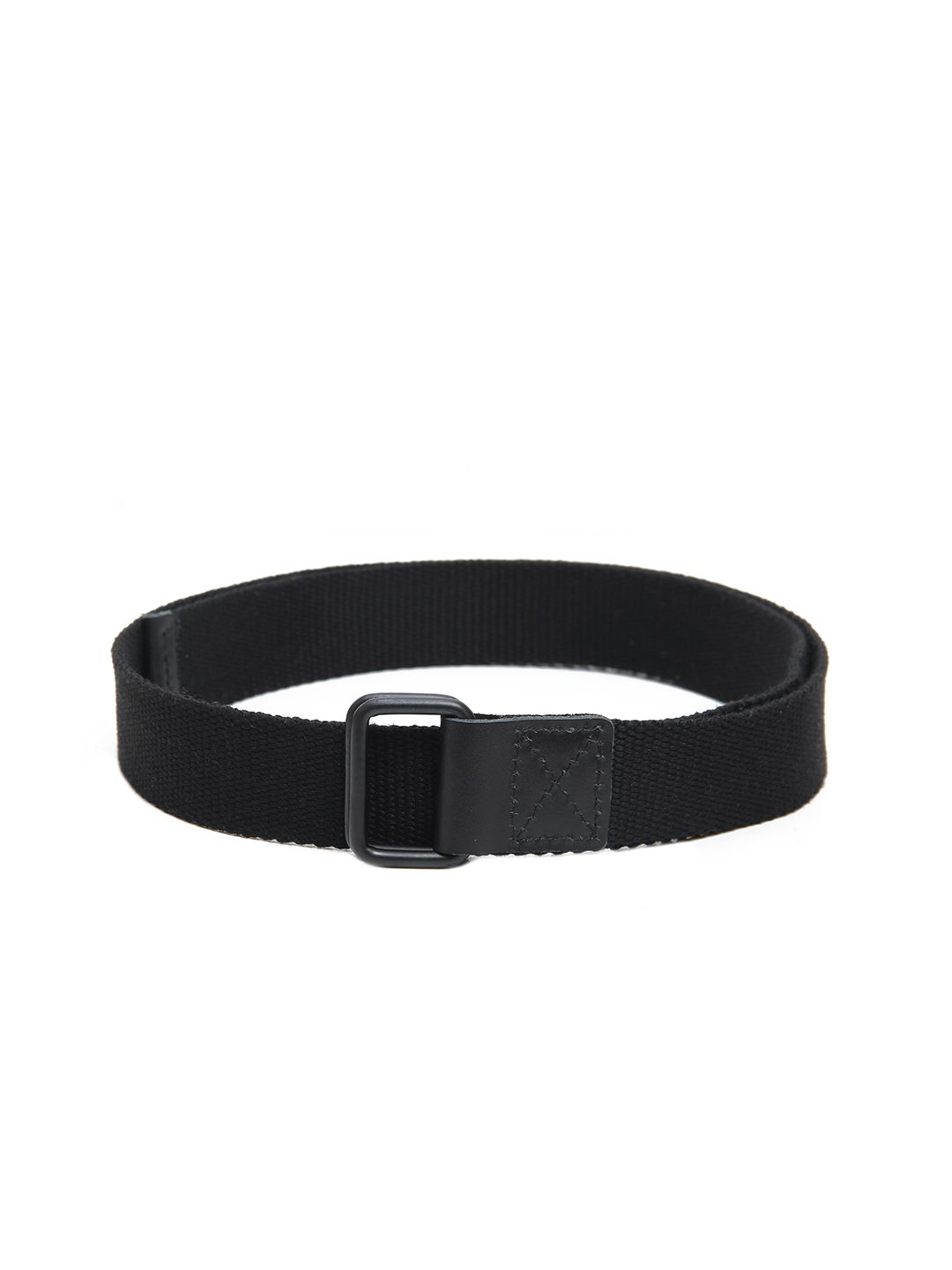 Calvadoss Women Black Woven Design Canvas Belt Price in India