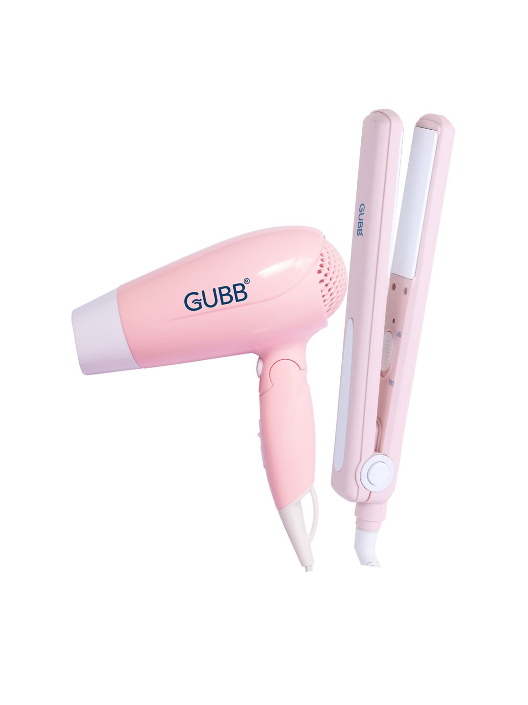 GUBB Set of Hair Dryer & Straightener - Pink Price in India
